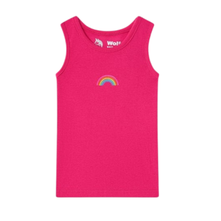 Dívčí nátělník malinové Wolf and Wolfie S2584