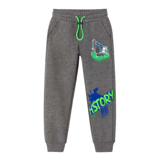 CHLAPECKÉ TEPLEJŠÍ TEPLÁKY šedé Kugo GM9793