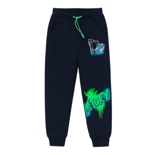 CHLAPECKÉ TEPLEJŠÍ TEPLÁKY tm.modré Kugo GM9793