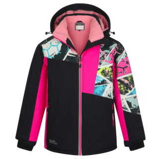 Dívčí ZIMNÍ BUNDA růžová Kugo PB5882