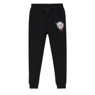 Dívčí teplejší tepláky černé Kugo GT9795