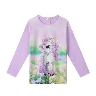 DÍVČÍ TRIČKO  fialové Kugo ST3622