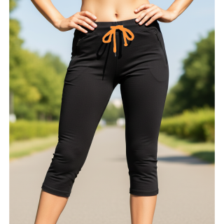 Dámské 3/4 legíny Benter černé 46162