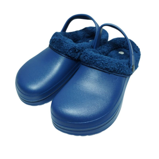 Pánské GUMOVÉ NAZOUVÁKY ZATEPLENÉ PLNÉ modré Listar LS703M