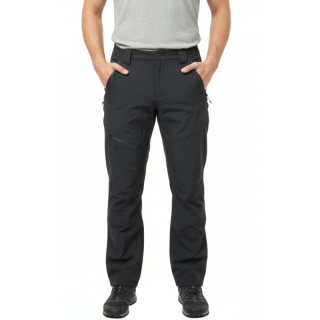 Pánské softshellové kalhoty zateplené černé Erget