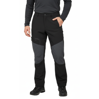 Pánské softshellové kalhoty zateplené černé Erget