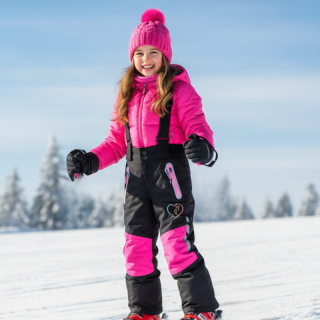 Dívčí softshellové zateplené KALHOTY černé Kugo HK5610