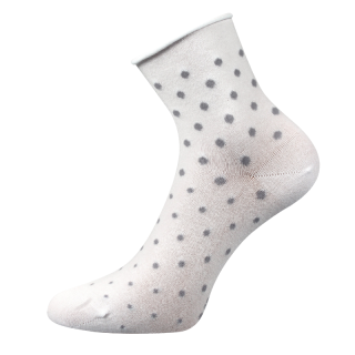 Voxx Flagran Ponožky dámské puntík bílé