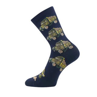 Chlapecké ponožky tm.modrá náklaďák Fuski Boma Voxx