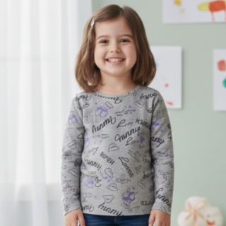 Dívčí tričko šedé Sezon M05