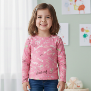 Dívčí tričko růžové Sezon M05