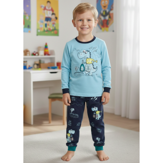 Chlapecké PYŽAMO modrá Sezon P2706