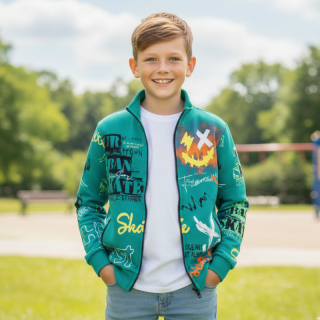 CHLAPECKÁ MIKINA zelená Kugo GM8719