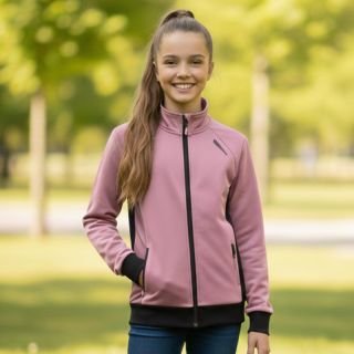 DÍVČÍ MIKINA fialová/růžová Kugo MM9817