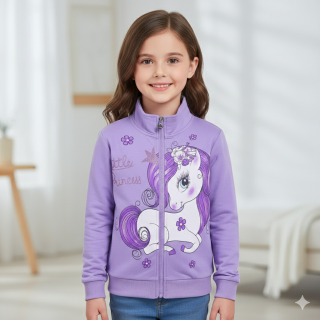DÍVČÍ MIKINA fialová Kugo SM3535