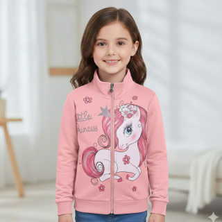 DÍVČÍ MIKINA růžová Kugo SM3535