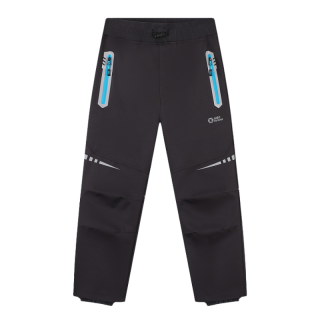 Dětské softshellové kalhoty nezateplené šedé Kugo HK5305