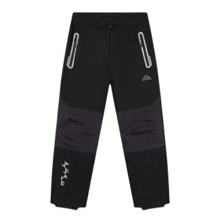 Dětské softshellové kalhoty nezateplené černé Kugo HK5303