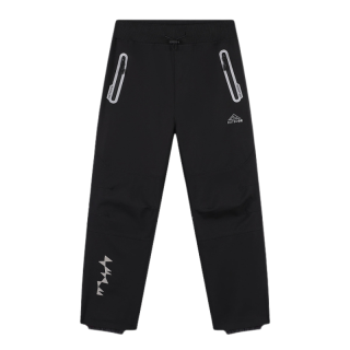 Dětské softshellové kalhoty nezateplené černé Kugo HK5303