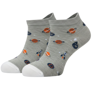 Chlapecké kotníčkové ponožky Aura.via šedé