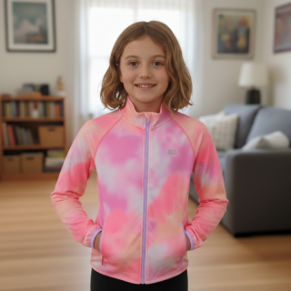 Dívčí mikina růžová Wolf & Wolfie M2642