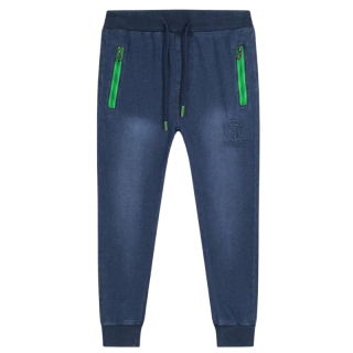 Chlapecké riflové tepláky modré Kugo CK0906