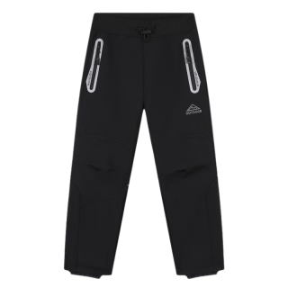 Dětské softshellové kalhoty nezateplené černé Kugo HK5300