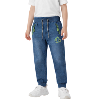 Chlapecké teplákové rifle modré Kugo HK0279