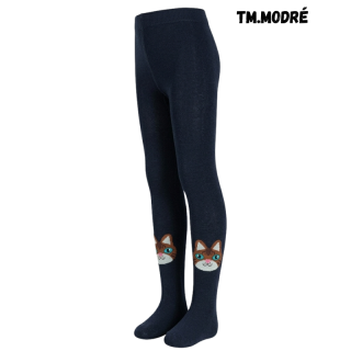 Dívčí punčocháče tmavěmodré kočička Aura.Via GHN6773