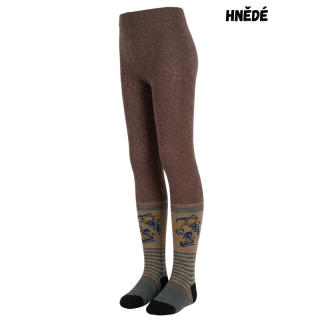 Chlapecké punčocháče hnědé Aura.Via GHF1572 