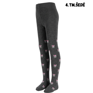 Dívčí punčocháče tmavěšedé Aura.Via GHN7590