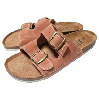 DÁMSKÉ PANTOFLE korkové cihlové  B888/9