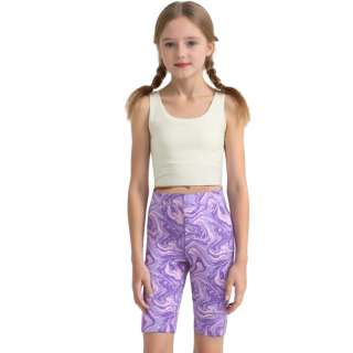 Dívčí funkční krátké legíny fialové Sezon FN-929