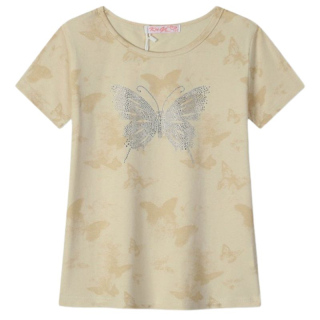 DÍVČÍ TRIČKO béžová Kugo BC2405A