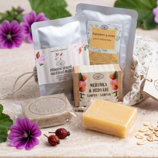 Cestovní sada přírodní kosmetiky – 5 produktů pro péči o tělo i pleť