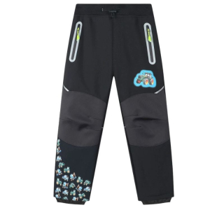 Chlapecké softshellové kalhoty zateplené černé Kugo HK5850