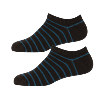 Kotníčkové ponožky Design Socks modrý proužek