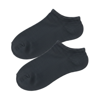 80-116-Chlapecké kotníkové ponožky Design Socks jednobarevné -šedá barva