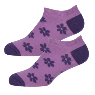 vel.80-92-Dívčí kotníčkové ponožky Design Socks -fialová barva