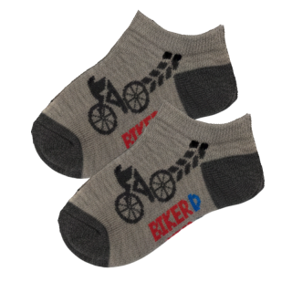 Design Socks Chlapecké kotníčkové ponožky sv.šedé