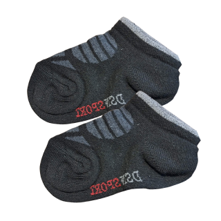 80-92-Chl. kotníkové ponožky proužek  Design Socks  -černá barva