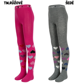 Dětské punčocháče srdíčka  Design Socks - vel.92-98