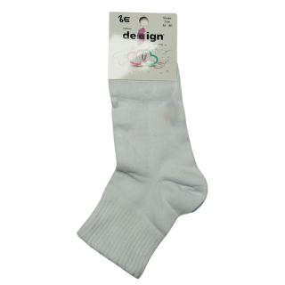 vel.36-40-Dámské ponožky - střední výška - černá, bílá barva 