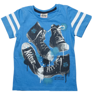 98-Chl.tričko - krátký rukáv Glo-Story-modrá barva