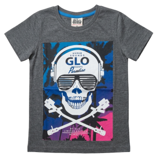 98,104-Chl.tričko - krátký rukáv Glo-Story-barva šedý melír