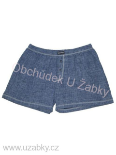 4XL-Pánské trenky volnějšího střihu Evona - barva modrá jeans 