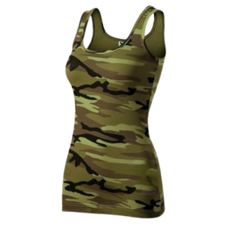 Malfini Camo Triumph Dámské tílko maskáčové zelené
