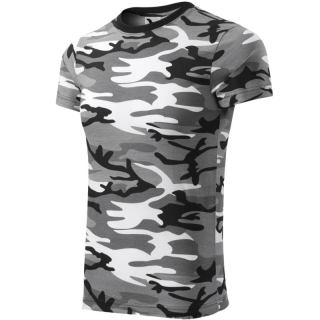 Malfini Camouflage Tričko unisex grey