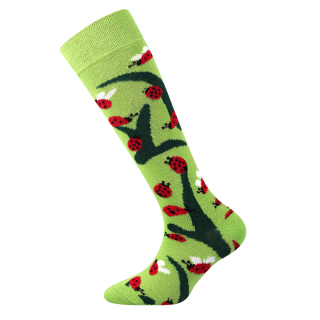 Dívčí podkolenky Fuski Boma - zelené - berušky