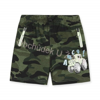 velikostní řada: 98-128-Chl.šortky maskáčové KUGO - khaki barva